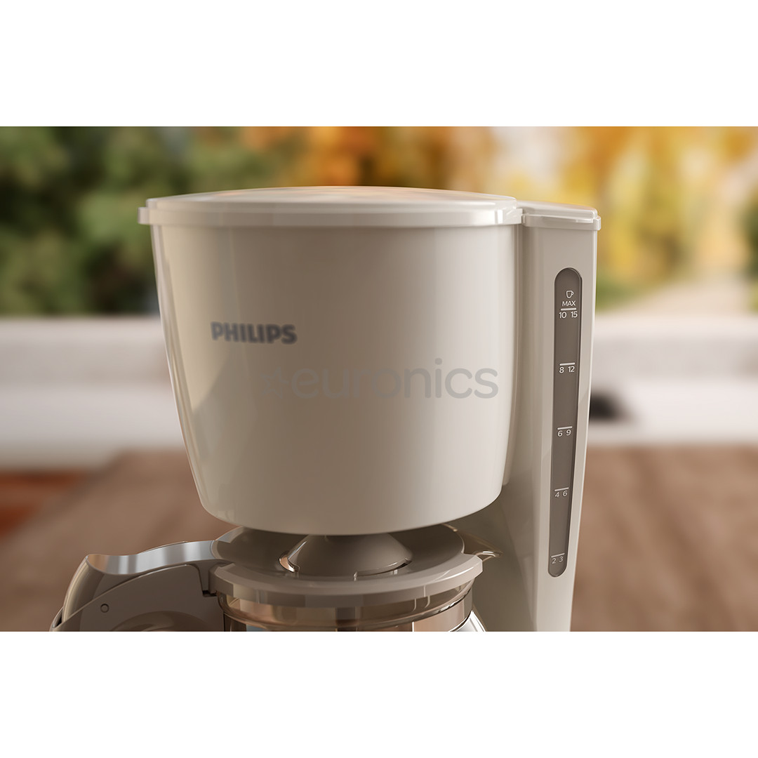 Philips Daily Collection, резервуар для воды 1,2 л, бежевый - Кофеварка