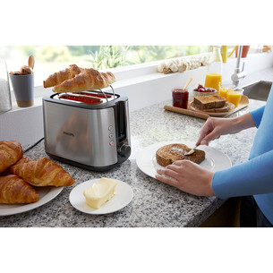 Philips Viva Collection, 950 W, black/inox - Toaster