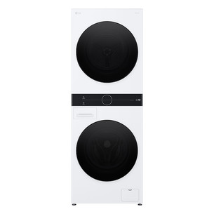 LG WashTower, 12 kg + 10 kg, depth 66 cm, 1400 rpm - Washing machine + Clothes dryer WT1210WWF.ABWQQMR