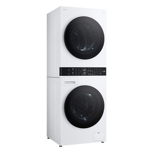 LG WashTower, 12 kg + 10 kg, depth 66 cm, 1400 rpm - Washing machine + Clothes dryer