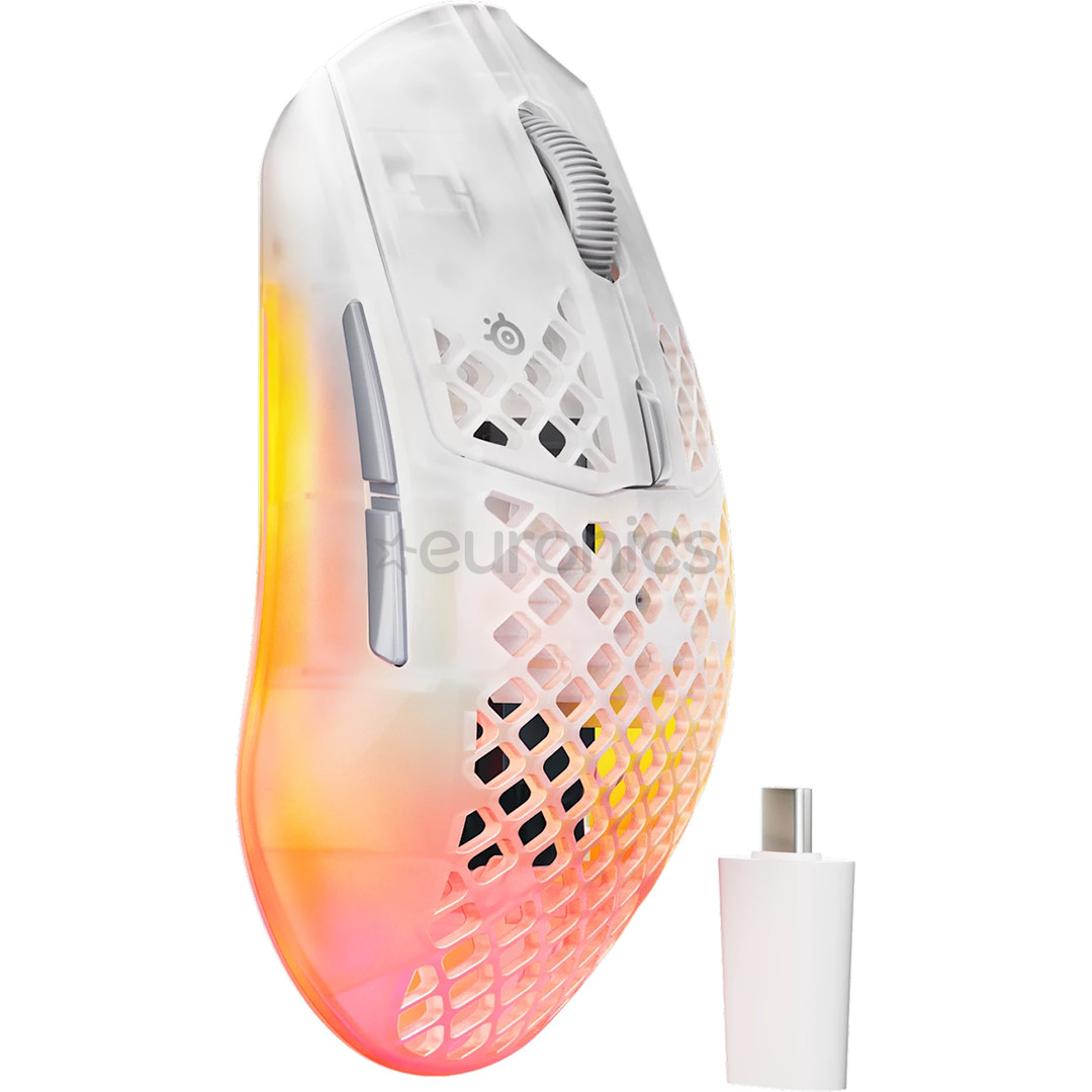 SteelSeries Aerox 3 Gen 2, ghost - Wireless Optical Mouse