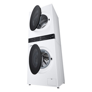LG WashTower, 12 kg + 10 kg, depth 66 cm, 1400 rpm - Washing machine + Clothes dryer