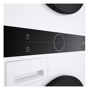 LG WashTower, 12 kg + 10 kg, depth 66 cm, 1400 rpm - Washing machine + Clothes dryer