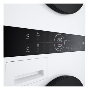 LG WashTower, 12 kg + 10 kg, depth 66 cm, 1400 rpm - Washing machine + Clothes dryer