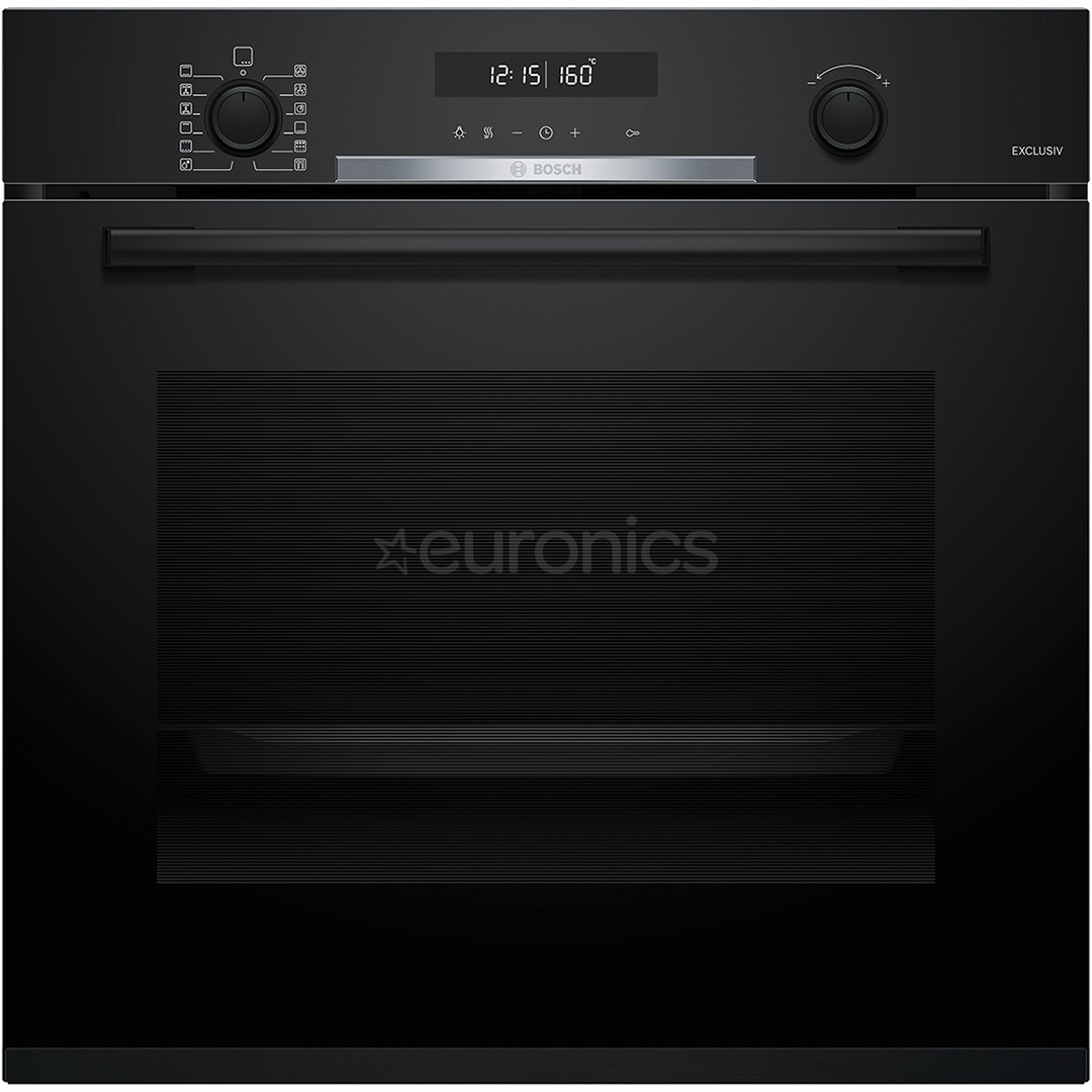 Bosch, Series 6, pyrolytic cleaning, 71 L, black - Built-in oven