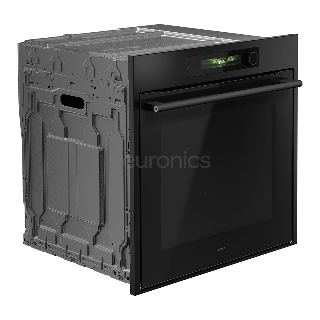 Asko, pyrolytic cleaning, 71 L, black - Built-in oven