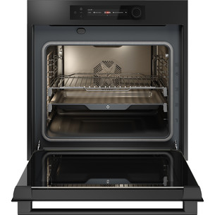 Asko, pyrolytic cleaning, 71 L, black - Built-in oven