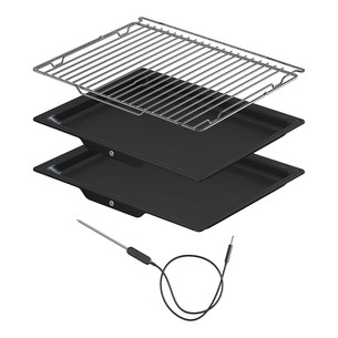 Asko, pyrolytic cleaning, 71 L, black - Built-in oven