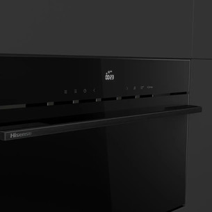 Hisense Hi6, 34 L, 900 W, black - Built-in microwave oven with grill