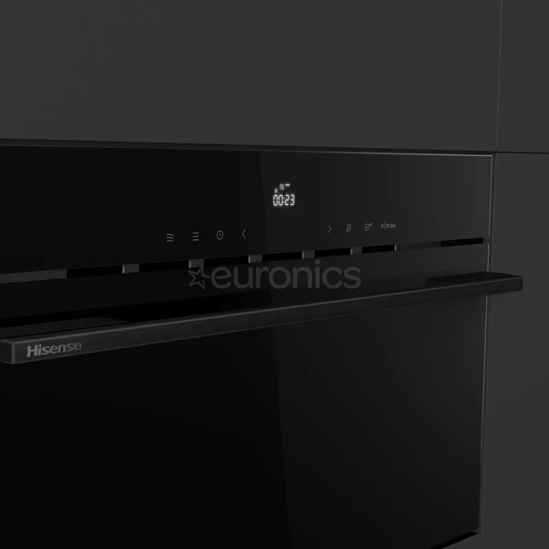 Hisense Hi6, 34 L, 900 W, black - Built-in microwave oven with grill