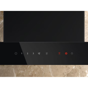 Electrolux 700 Series, Hob2Hood, 730 m³/h, width 89.8 cm, black - Cooker hood