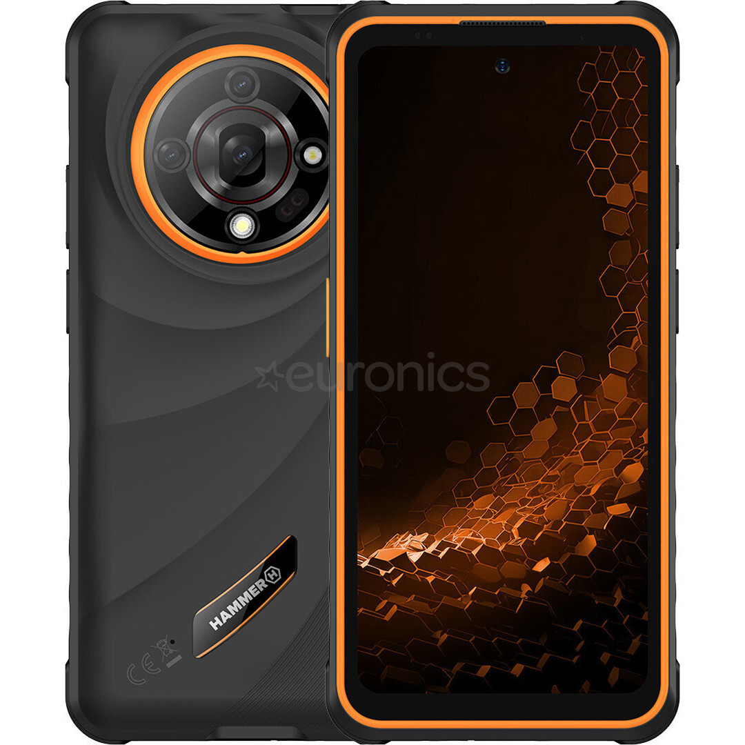HAMMER Iron 6 5G, 8 GB, 256 GB, oranž - Nutitelefon