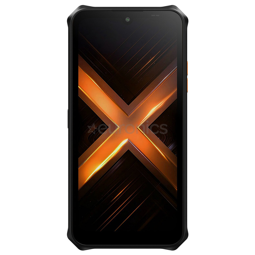 HAMMER Energy X2 5G, 6GB, 128GB, must/oranž - Nutitelefon