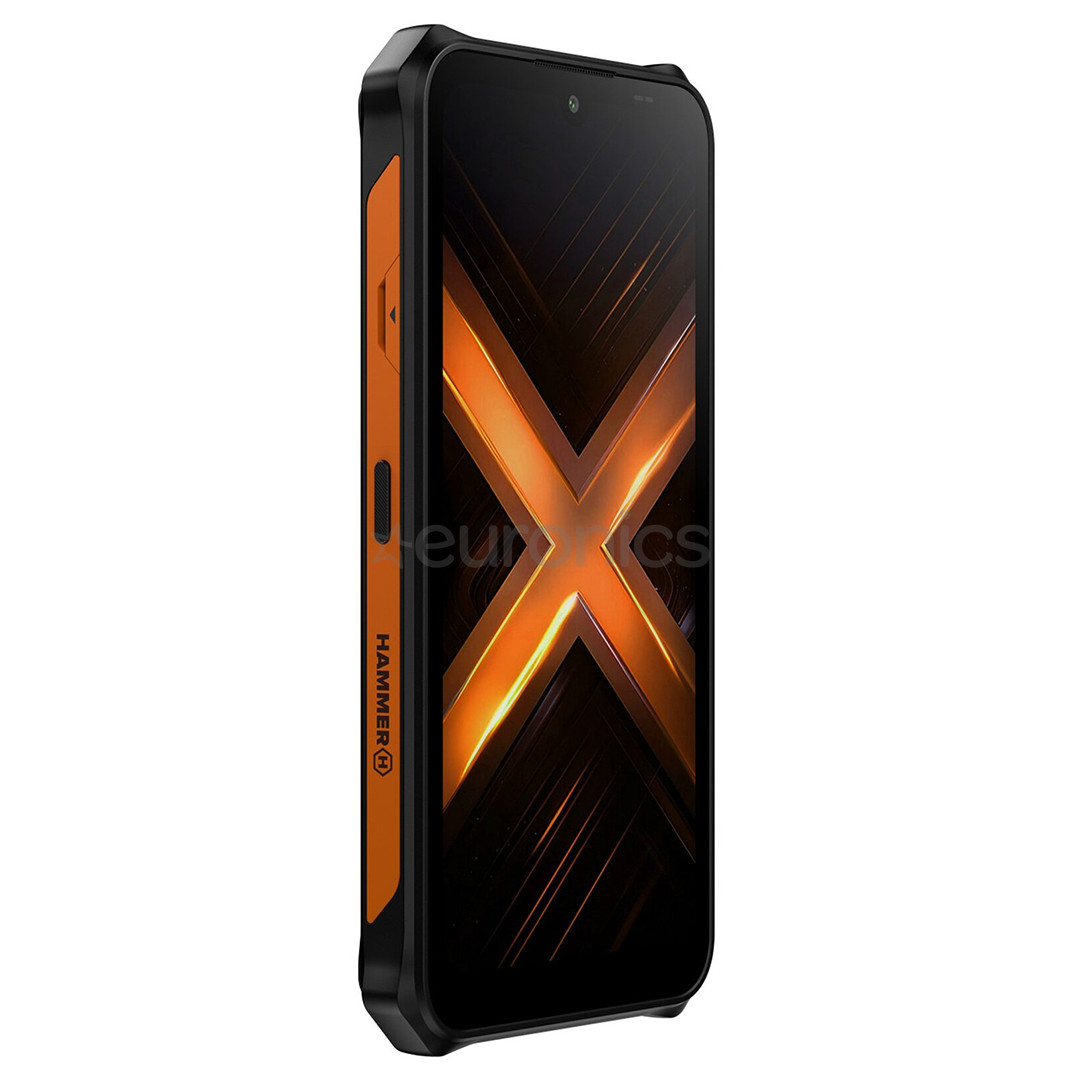 HAMMER Energy X2 5G, 8GB, 256GB, must/oranž - Nutitelefon