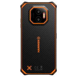HAMMER Energy X2 5G, 8GB, 256GB, must/oranž - Nutitelefon