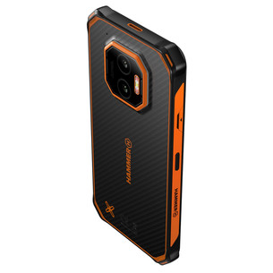 HAMMER Energy X2 5G, 8GB, 256GB, must/oranž - Nutitelefon