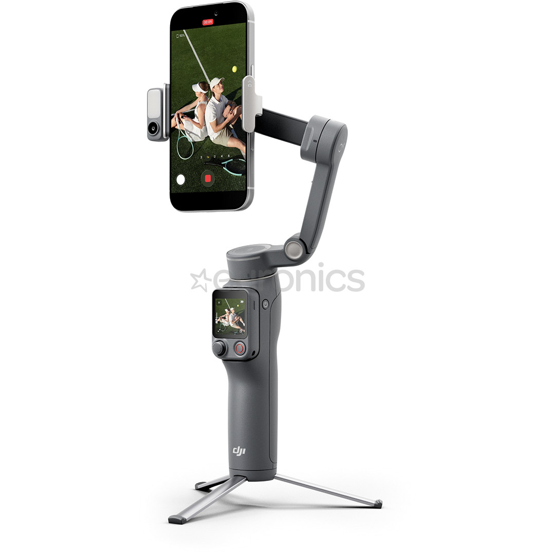 DJI Osmo Mobile 8P Advanced Tracking Combo, must - Nutitelefoni stabilisaator