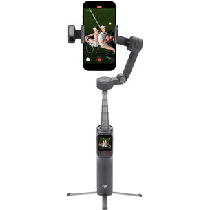 DJI Osmo Mobile 8P Advanced Tracking Combo, must - Nutitelefoni stabilisaator