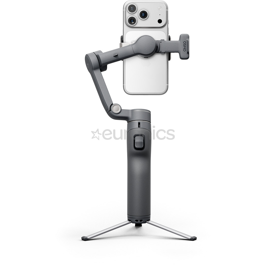DJI Osmo Mobile 8P Advanced Tracking Combo, must - Nutitelefoni stabilisaator
