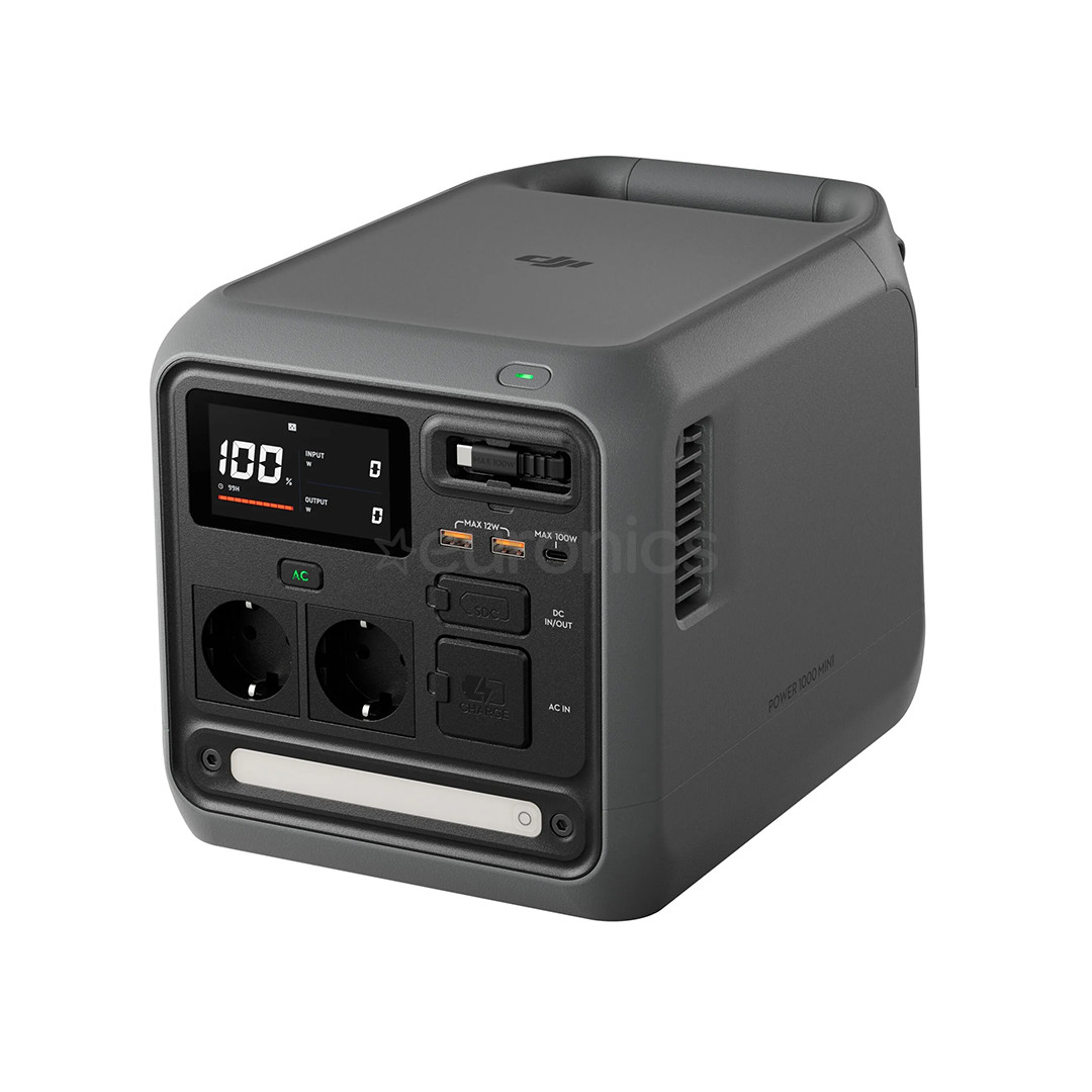 DJI Power 1000 Mini, 1008 Wh, black - Power Station