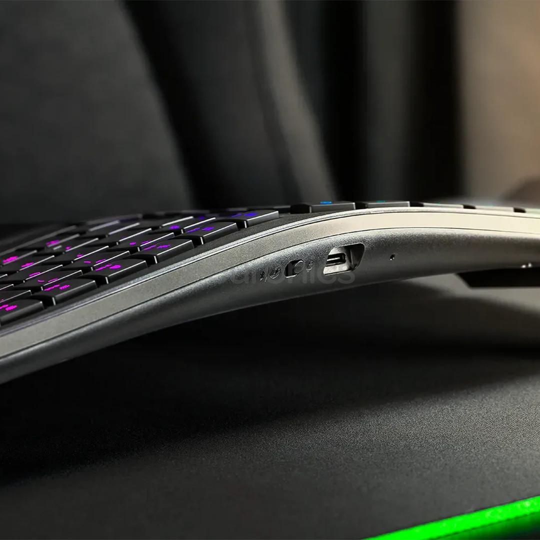 Razer Pro Type Ergo, tactile, US, must - Juhtmevaba klaviatuur