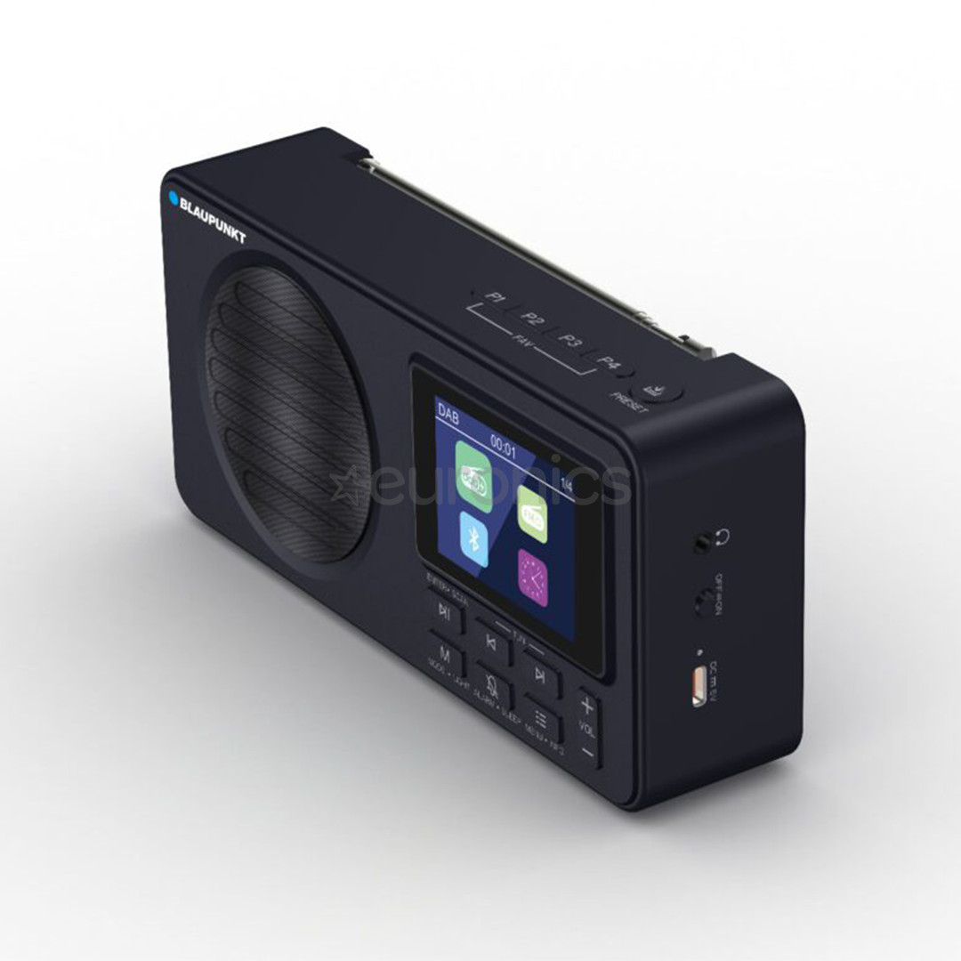 Blaupunkt DR6, must - Kaasaskantav raadio