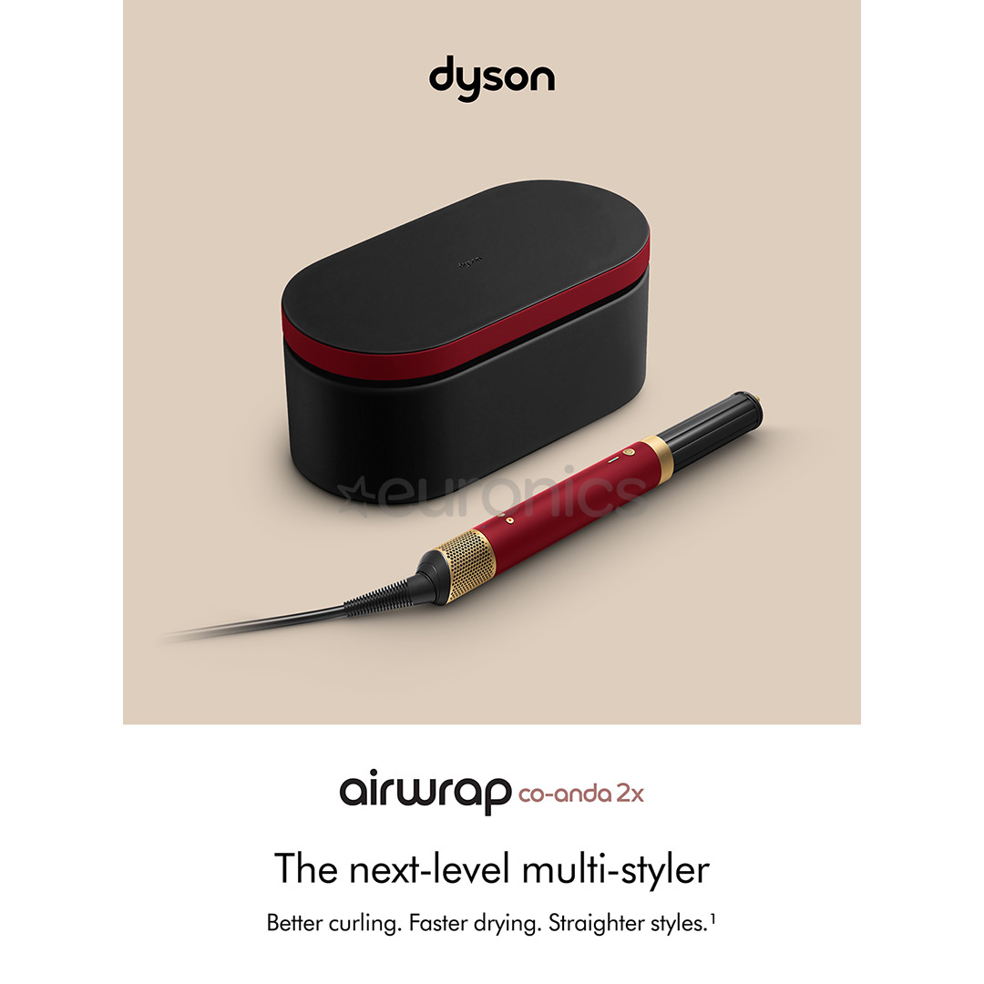 Dyson Airwrap Co-anda2x™, Straight+Wavy, 1700 W, Red velvet/Gold - Airstyler