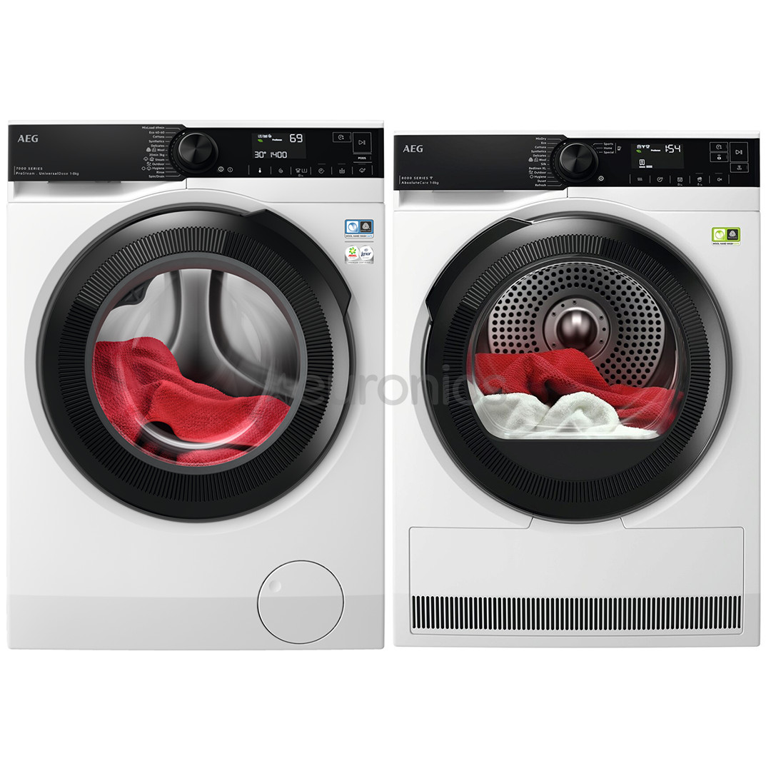 AEG 8 kg + 8 kg - Washing machine + clothes dryer