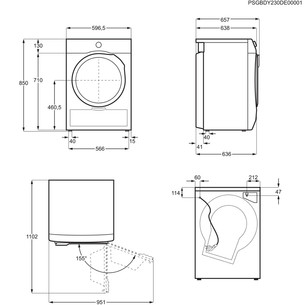 AEG 8 kg + 8 kg - Washing machine + clothes dryer