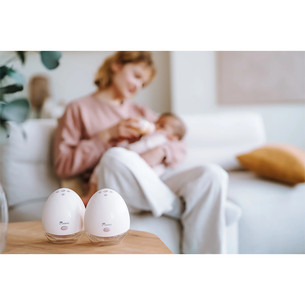 Momini TwinHarmony, 2-ühes, roosa - Juhtmevaba rinnapump