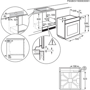 Electrolux 700 Seeria MealAssist with PizzaExpert 700, 72 L, pürolüütiline puhastus, must - Integreeritav ahi