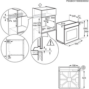 Electrolux 700 Seeria MealAssist with PizzaExpert 700, 72 L, pürolüütiline puhastus, must - Integreeritav ahi