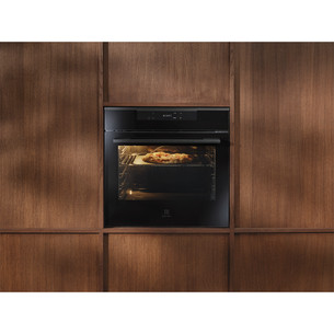 Electrolux 700 Seeria MealAssist with PizzaExpert 700, 72 L, pürolüütiline puhastus, must - Integreeritav ahi