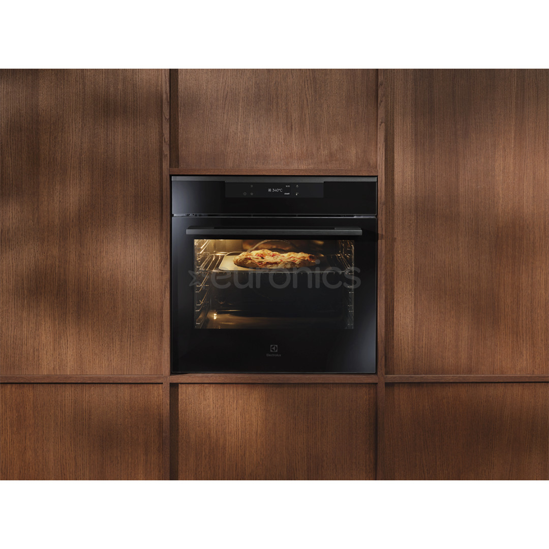 Electrolux 700 Seeria MealAssist with PizzaExpert 700, 72 L, pürolüütiline puhastus, must - Integreeritav ahi