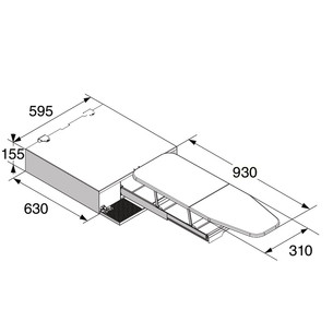 Asko - Pull-out ironing board