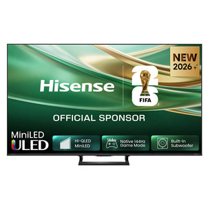 Hisense E8S, 55'', 4K UHD, ULED Mini LED, must - Teler 55E8S