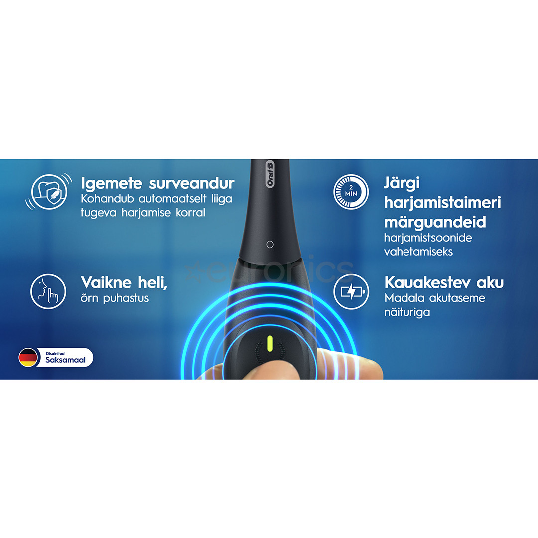 Braun Oral-B iO2, kuldroosa - Elektriline hambahari