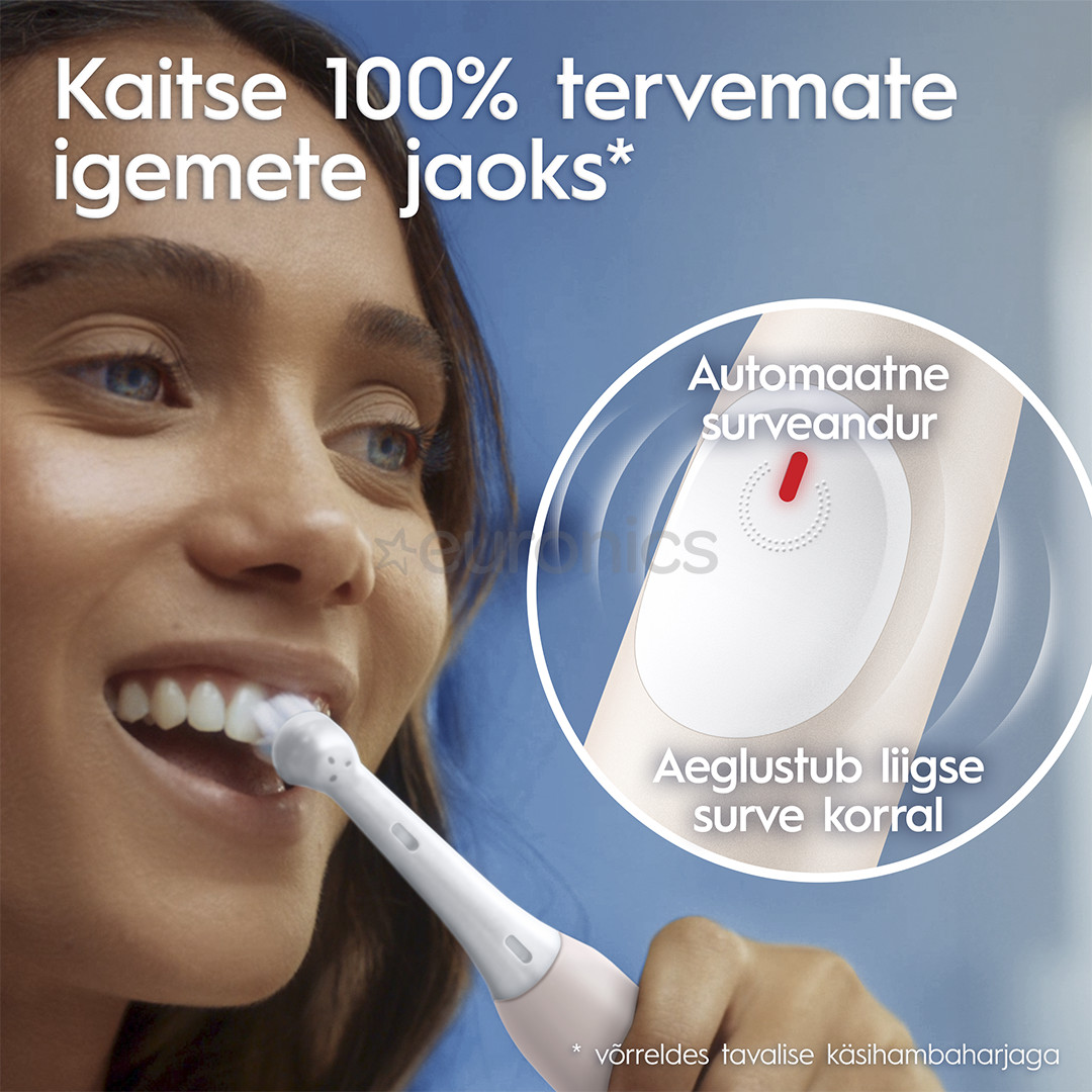 Braun Oral-B iO2, kuldroosa - Elektriline hambahari
