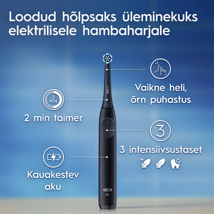 Braun Oral-B iO2, vutlar, must - Elektriline hambahari