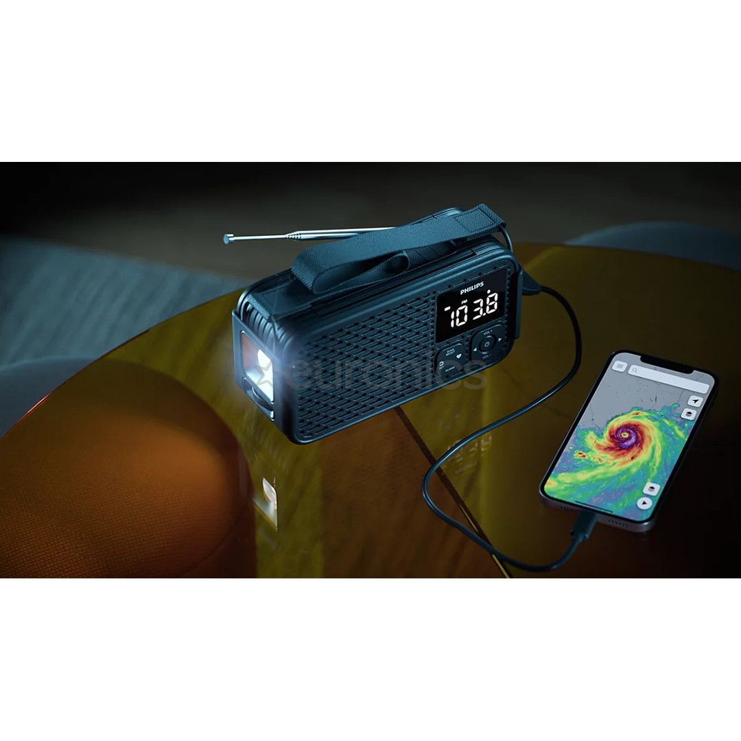 Philips Emergency radio TAR3500, black - Portable radio