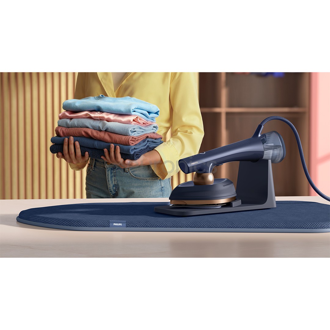 Philips OneTurn, 1800 W, blue - Iron-steamer