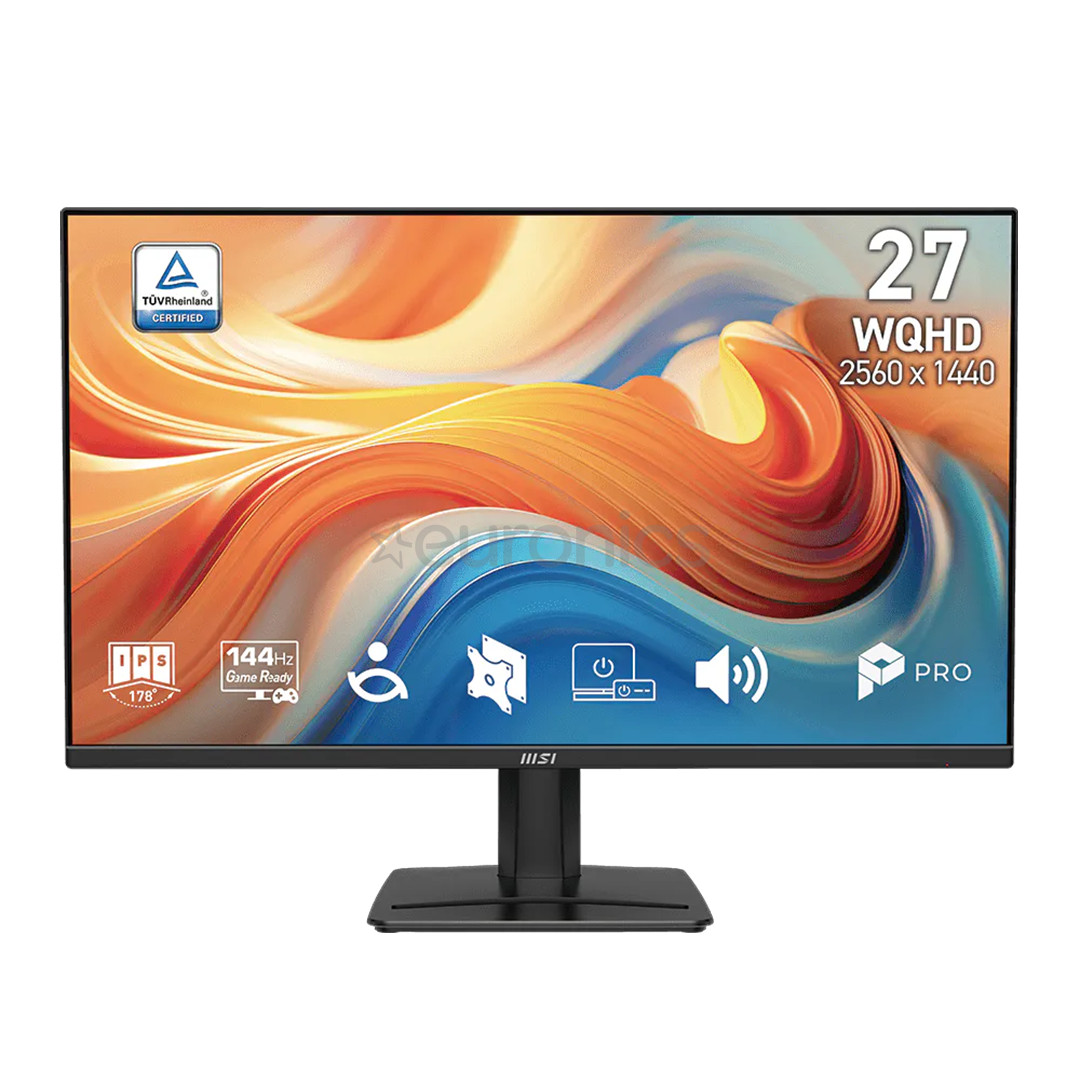 MSI PRO MP275Q E14, 27'', QHD, 144 Гц, черный - Монитор 9S6-3PF2CM-003