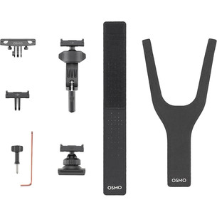 DJI Osmo Action Road Cycling Accessory Kit, must - Kaamerakinnitus