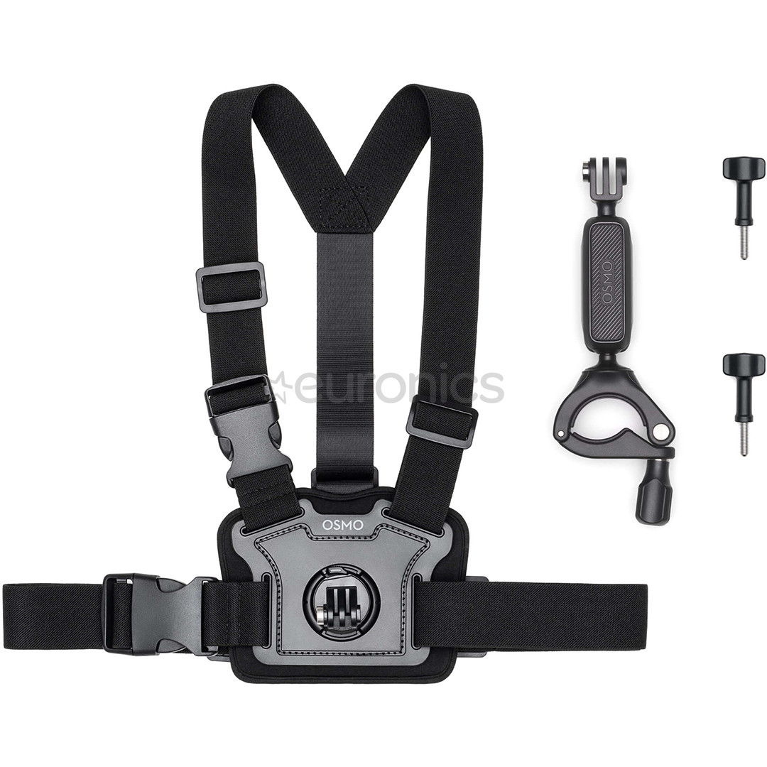 DJI Osmo Action Biking Accessory Kit, must - Kaamerakinnitus