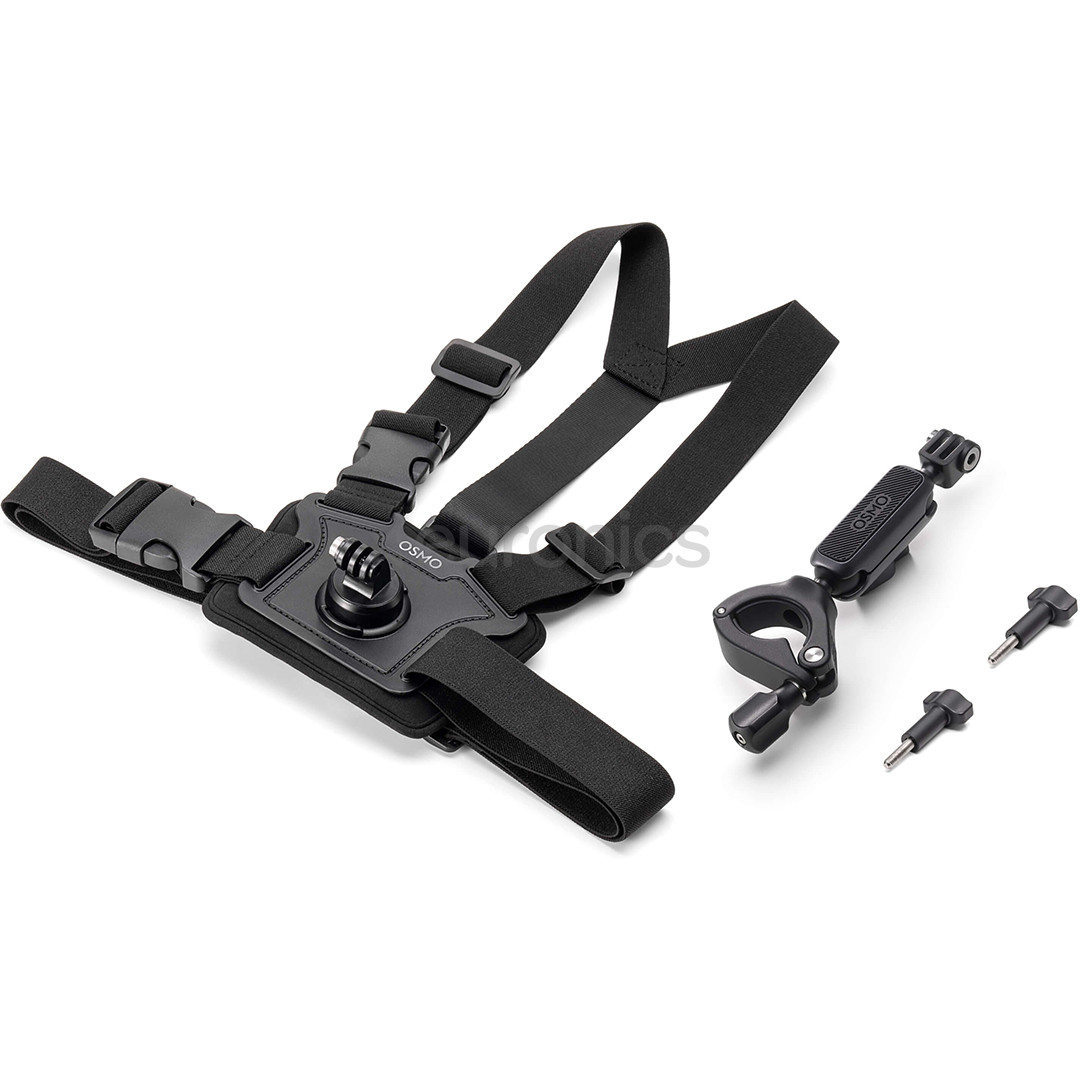 DJI Osmo Action Biking Accessory Kit, must - Kaamerakinnitus