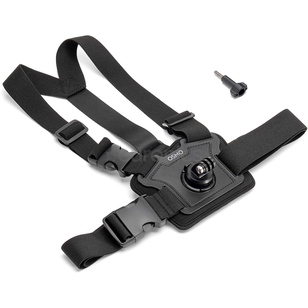 DJI Osmo Action Chest Strap Mount, must - Kaamerakinnitus