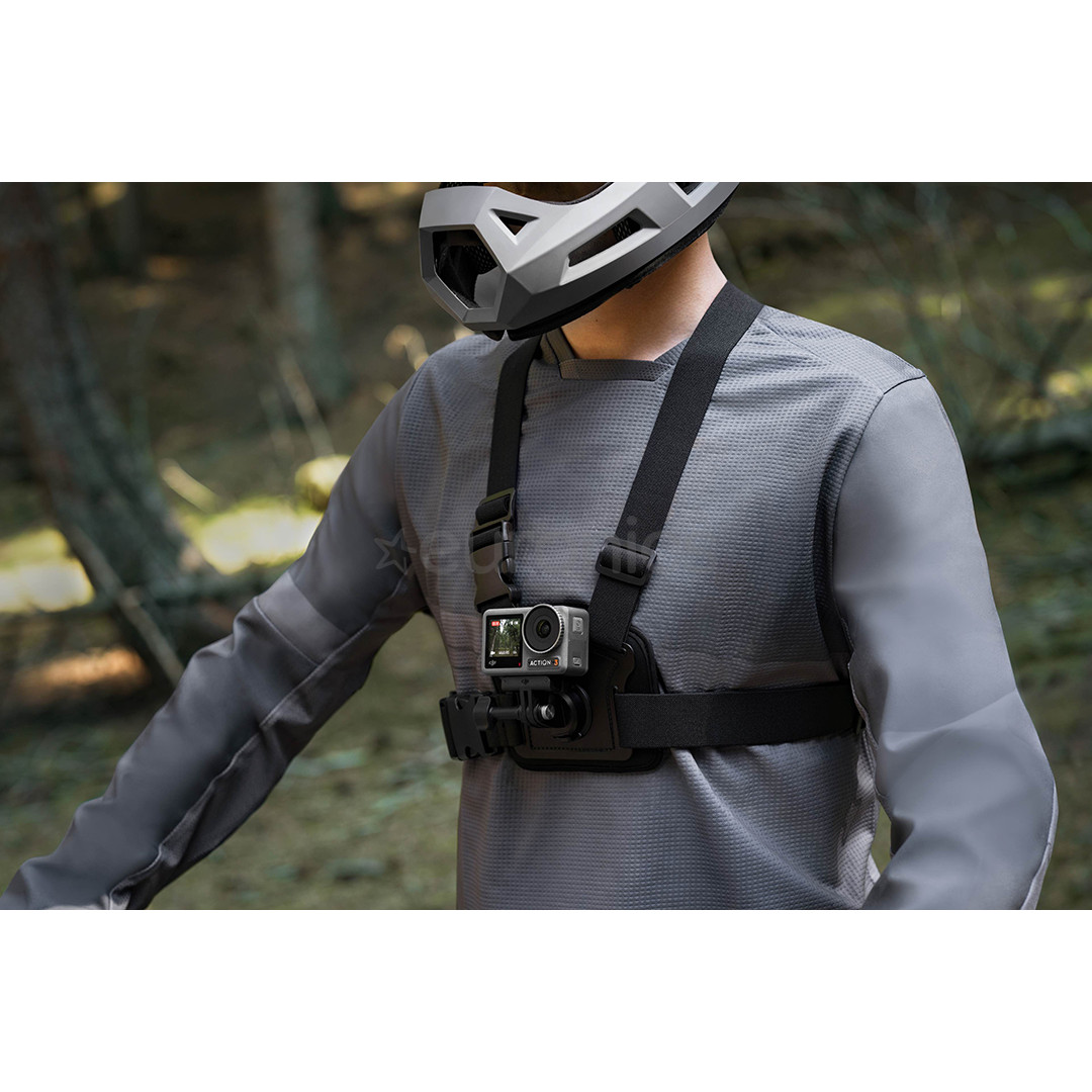 DJI Osmo Action Chest Strap Mount, must - Kaamerakinnitus