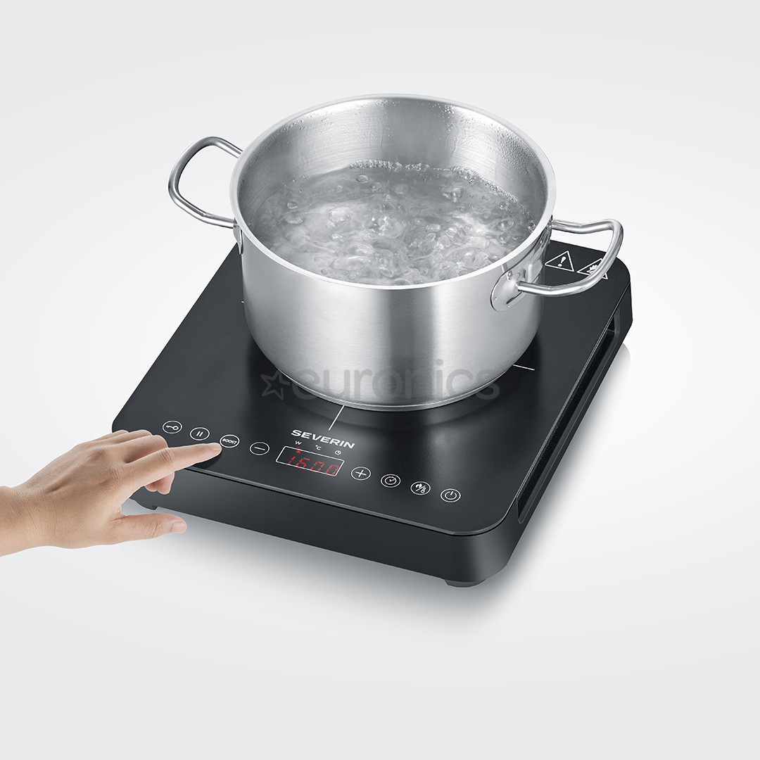 Severin, 2000 W, must - Induktsioonlauapliit 1 keedualaga