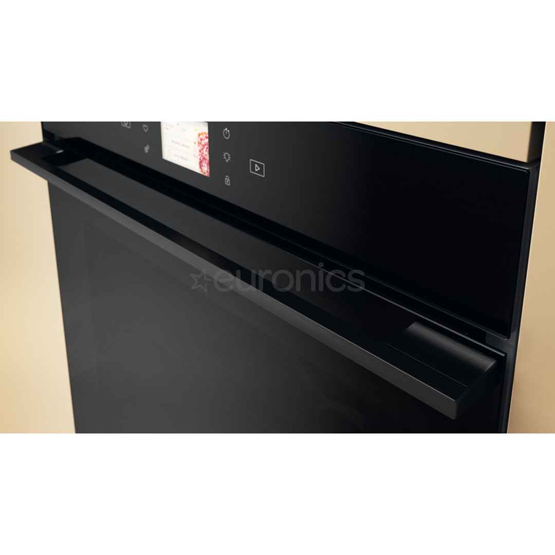 Whirlpool, 73 L, pyrolytic cleaning, black - Built-in oven