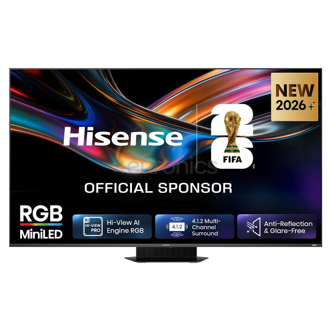 Hisense UR9S, 85'', 4K UHD, RGB Mini LED, black - TV